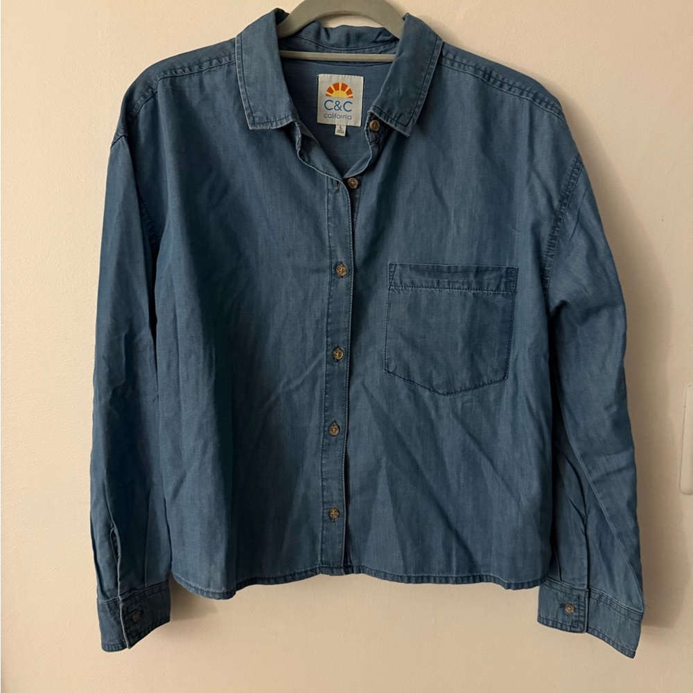 C.C California Cambray Button-Up Shirt